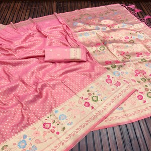 Saree en soie Designer Tussar Munga Paithani avec tissu Dayebal pur et Jari lourd Idéal pour les détaillants de mode ethnique haut de gamme - Product Image 4