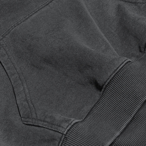 <b>Black</b> Color Vintage Distressed Cropped Hoodies <b>Oversized</b> Embroidery Heavyweight Acid Wash <b>Hoodie</b> For Men - Product Image 6