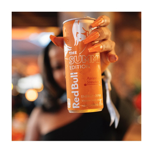 Red Bull albaricoque edición bebida energética natural cafeína taurina refresco sin azúcar - Product Image 2