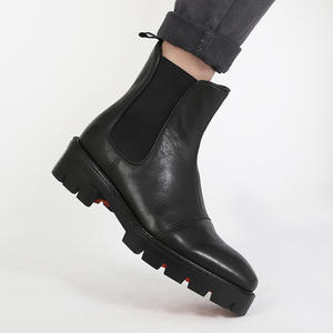 รองเท้าบูทเชลซีหนังวัวสไตล์เรโทร พร้อมระบบลดแรงกระแทกและเนื้อนุ่ม สำหรับผู้ชาย เหมาะสำหรับงานธีมวินเทจและใส่ทำงานในออฟฟิศ - Product Image 4