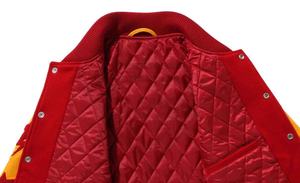 Nueva chaqueta universitaria de manga de cuero a estrenar de alta calidad por encargo 2025 chaqueta de béisbol informal chaqueta de bombardero de retazos - Product Image 5