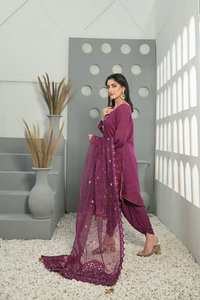 Lino de alta calidad Salwar Kameez Ropa de invierno Traje de mujer Estilo pakistaní Calidad de exportación para fiestas de India Pakistán - Product Image 3