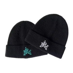Fabricant de bonnets OEM ODM, bonnets en tricot brodés de haute qualité pour hommes, avec logo personnalisé - Product Image 1