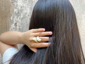 Buffalo Horn Ring Polished Party Ware Jewelry for Wedding Anniversary Hot <b>Sale</b> Color Natural Horn - Product Image 6