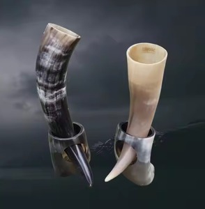 Mug en corne de Viking de haute qualité avec un nouveau design en métal, tasse en céramique pour bar, fête, bière, accessoire artisanal d'exportation - Product Image 3