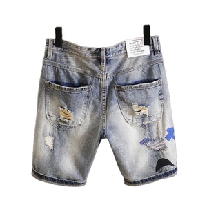 Pantalones cortos de mezclilla para hombre para apariencia informal para festivales Las mejores formas de estilizar para Otoño e Invierno 2025 - Product Image 1