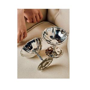 Gobelets à dessert en acier inoxydable de qualité supérieure et au design haut de gamme, mini verres ronds à pied pour crème glacée - Product Image 1