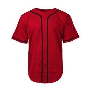 Jerseys de béisbol personalizado sarga cosida logotipo bordado nombre del equipo béisbol ropa deportiva botón béisbol Jersey de talla grande para hombres - Product Image 1