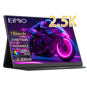 Màn hình chơi game di động EIMIO 18 <span class=keywords><strong>inch</strong></span>, bán buôn OEM ODM, độ phân giải 2560*1600 (167PPI), màn hình phẳng IPS không viền, 144hz, độ phân giải 2.5k - Product Image 1