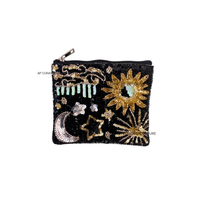 Vente en gros de nouvelles pochettes à monnaie en perles faites à la main, colorées, personnalisées, durables, multi-usages, mode, exportateur indien