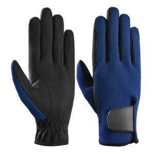 Gants d'équitation en cuir légers d'été personnalisés, polyvalents, imperméables, compatibles avec les écrans tactiles, gants d'équitation western - Product Image 1