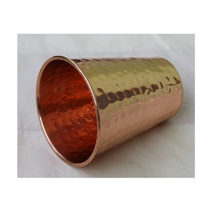 Moscow Mule Antique Hammered Finished Pure <b>Copper</b> Water Tumbler for Bar Hotel Restaurant <b>Kitchen</b> Use - Product Image 1