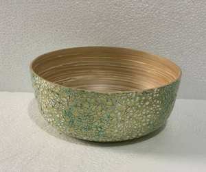 Bol en bambou en matière organique réutilisable et facile à nettoyer, parfait pour le service quotidien et la décoration de table. - Product Image 2