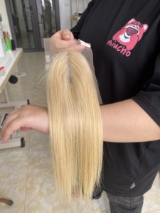 Viet Nam 100% paquets de couleur de cheveux bruts humains paquet de cheveux vierges du Vietnam en extension de cheveux humains de couleur bloon - Product Image 4