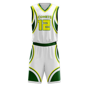 Custom Plus Size Fully Sublimated Basketball <b>Jersey</b> <b>Short</b> Set Reversible Quick Dry Summer Uniform Personalized Team Kit Print - Product Image 3