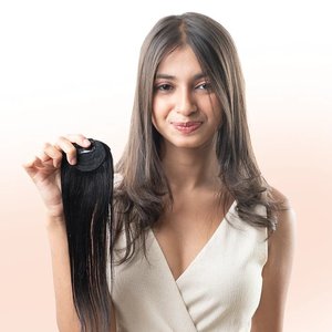 Patch capillaire invisible à clipser avec cheveux humains 100% naturels - Product Image 4