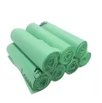 Vente en gros sacs poubelle à poche plate biodégradable HDPE/LDPE OXO + PLA + Braskem emballage d'impression par héliogravure en rouleau HDPE/LDPE - Product Image 6