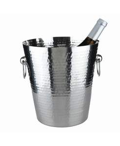 Full Hammered Design <b>Stainless</b> <b>Steel</b> Ice Bucket Pot Eco Friendly New Elegant Solid Metal <b>Wine</b> <b>Cooler</b> Eco Friendly - Product Image 4