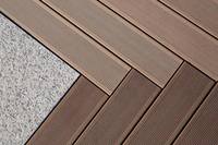 Vente en gros terrasse traditionnelle en bois composite WPC terrasse terrasse de jardin terrasse pour l'extérieur