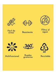 Carrito de almacenamiento, estante esquinero, organizador triangular de plástico, 2 niveles blanco y negro, 0805 - Product Image 4
