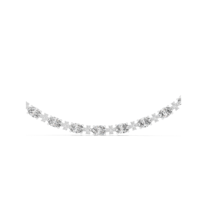 14.030 CT ovale laboratoire cultivé diamant breloque Tennis collier plaqué or IGI certifié élégant étincelant élégant Design bijoux fins - Product Image 3