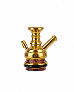 Luxury Kora Mother Pearl Hookahs Gold Stainless Steel - Product Image 4