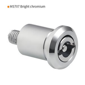 Khóa chốt điện tử dạng <span class=keywords><strong>cam</strong></span>, hợp kim kẽm MS707, mạ đen, xoay 1/4 vòng, dùng cho tủ, khóa cửa tủ giữa - Product Image 4