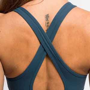 บราโยคะแบบไขว้ด้านหลังของผู้หญิงบราออกกำลังรับแรงกระแทกสูงสำหรับใส่ออกกำลังกายในฤดูร้อนออกแบบได้ตามต้องการ - Product Image 5