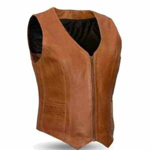 Chaleco elegante de color púrpura con decoración de botones Chaleco de cuero a prueba de viento para hombres - Product Image 6