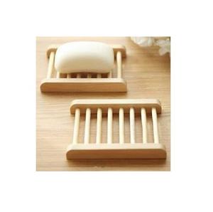 Jabonera de bambú natural personalizable para baños Jabonera de madera hecha a mano - Product Image 1