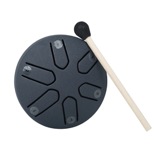 Tambor de mano dorado, 9 notas de 22 pulgadas, diseño grabado, calidad profesional, resonante y melódico, conjunto completo con soporte y bolsa - Product Image 6