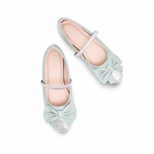 PISTAGREEN Filles Casual Escarpins à Talons Carrés en Cuir de Vache avec Strass Décoration Bureau Shoes-KD2402 - Product Image 1