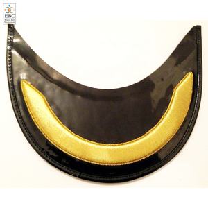 Gorra de Pico con Hoja de Roble para Oficiales, Visera Bordada a Mano para Uniformes, Adorno para la Cabeza, Diseño de Bordado Brillante en 3D con Hilo Francés - Product Image 4