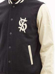 Patchs brodés OEM, veste de baseball en cuir personnalisée pour hommes, veste de rue, veste universitaire grande taille pour hommes - Product Image 2