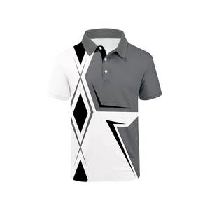 Polos de algodón de calidad para hombre, ropa de trabajo con logotipo personalizado, Polo de golf, manga corta, muestra gratis - Product Image 1