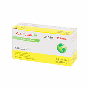 แบตเตอรี่เครื่องช่วยฟังซินค์แอร์ Zenipower รุ่น A10 1.45V สำหรับเครื่องช่วยฟังแบบ BTE และ ITE - Product Image 5