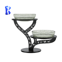 Présentoirs à salade OKEY pour buffet de mariage avec supports ronds – Présentoirs à salade pour buffet