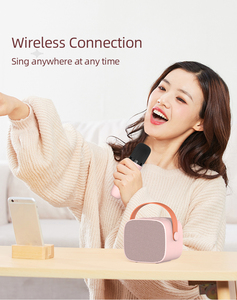 Maxtop Tương Thích Rộng 3D Âm Thanh Stereo Mini Máy Karaoke Loa Di Động - Product Image 5