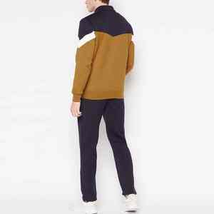 Chándal de algodón personalizado con cremallera de primera calidad con estructura interior transpirable suave y silueta atlética de moda elegante - Product Image 2