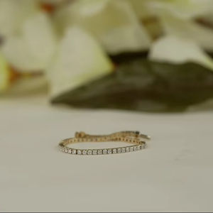 สร้อยข้อมือเพชรเม็ดเดียวน้ำหนักเบาออกแบบได้ตามต้องการสำหรับ VS1กะรัตโรสโกลด์ซิลเวอร์โรงงานโดยตรง B2B - Product Image 1