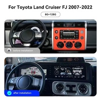 RoadNavi Layar Ganda 24 Inci untuk Toyota Land Cruiser FJ 2007-2022 Radio Mobil Android Panel Instrumen Digital Otomatis