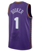 Nueva Camiseta de Baloncesto Phoenix 2024-25, Alta Calidad, Spandex/Poliéster Transpirable, Bordado 3D Personalizado, Uniforme de Invierno para Equipo