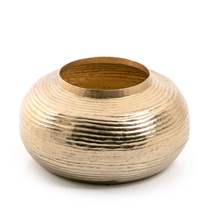 Qualité supérieure Nickel Fini Boule Forme Fleur Vase Vente Chaude Décor À La Maison Vaisselle Fleur Navire De Mariage Décoration Vase - Product Image 4