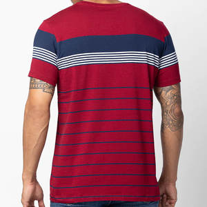 2024 T-shirt d'été pour hommes Design personnalisé et logo imprimé sur un t-shirt uni vierge en coton/fibre de bambou tricoté - Product Image 3