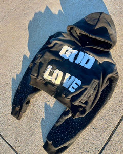 Chaqueta con capucha y cremallera para hombre con logotipo personalizado Sudadera polar con capucha y cremallera completa - Product Image 5