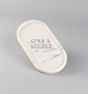 Modern Vintage-Inspired Marble Platter <b>for</b> Elegant Kitchen Dining Display <b>for</b> Cheese <b>Fruit</b> Appetizers and <b>Decorative</b> Trays - Product Image 3