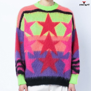 Suéter de Invierno para Hombre con Cuello Redondo y Estampado Frontal Personalizable, de Venta Caliente, Antiarrugas, de Secado Rápido, Tejido de Lana/Cachemira - Product Image 2