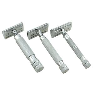 Maquinilla de Afeitar de Seguridad de Doble Filo Personalizada Kounain para Hombre y Mujer, Mango de Acero Inoxidable Duradero, Cuchillas de Acero Inoxidable Superiores, Opciones de Color de Cara - Product Image 4