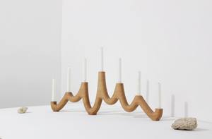 Chandelier en bois menorah bougeoir pour décoration de noël mariage pièce maîtresse bougeoir maison décor de table - Product Image 4