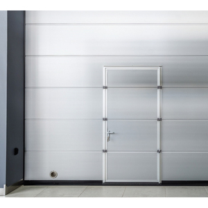 Makropro italda porta pedonale per uso esterno finito in lega di alluminio e acciaio inox per parchi e agriturismi